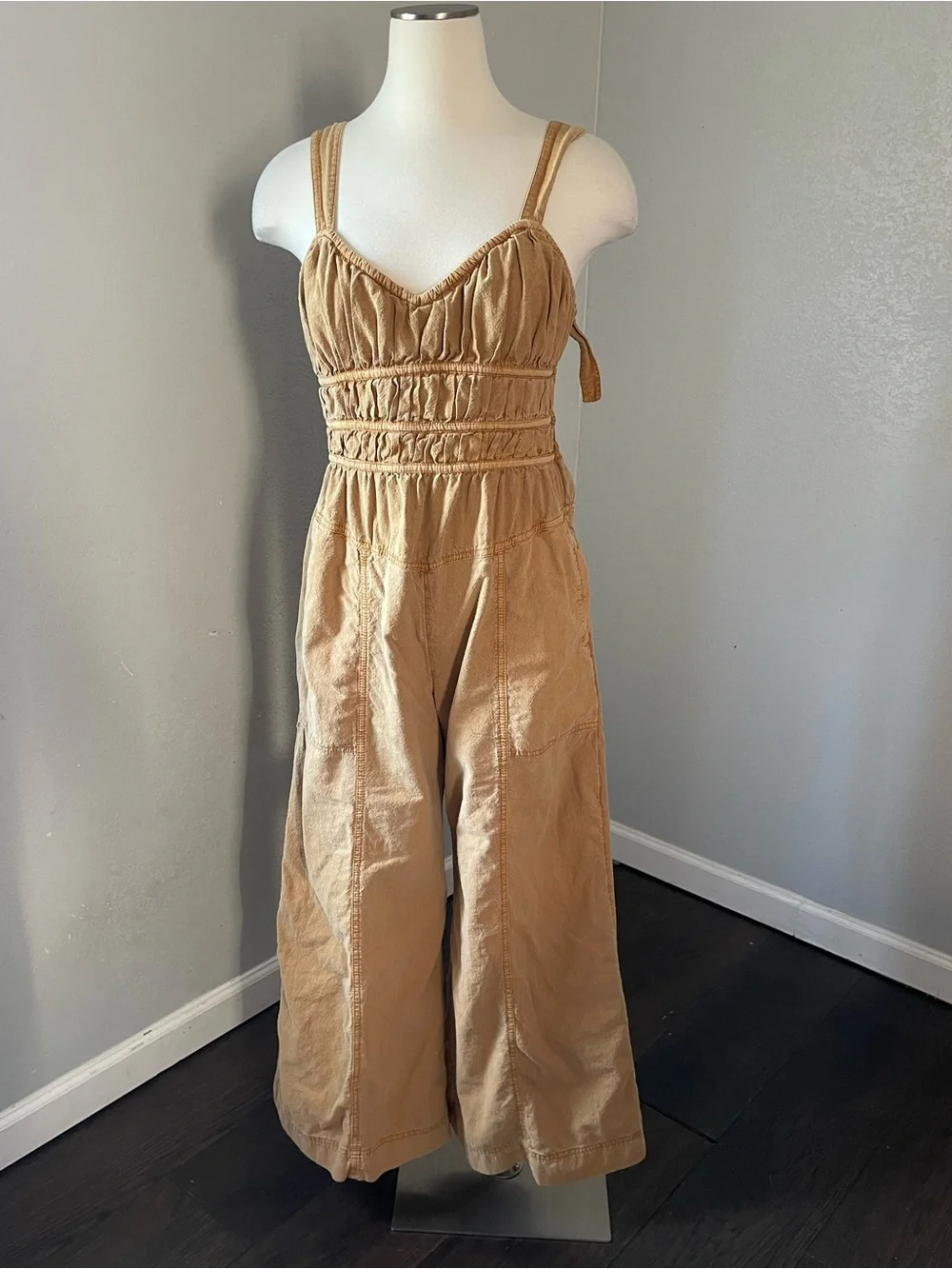Free‎ People Mustard Yellow Wide-Leg Jumpsuit
